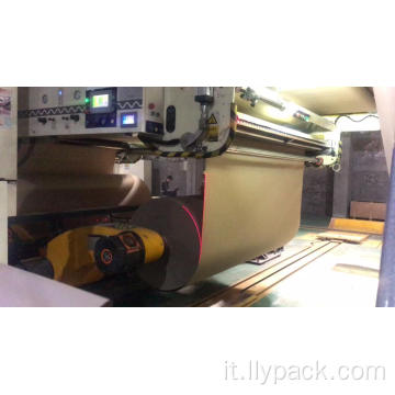 Splicer automatico del rotolo di carta ondulata con controllo della tensione